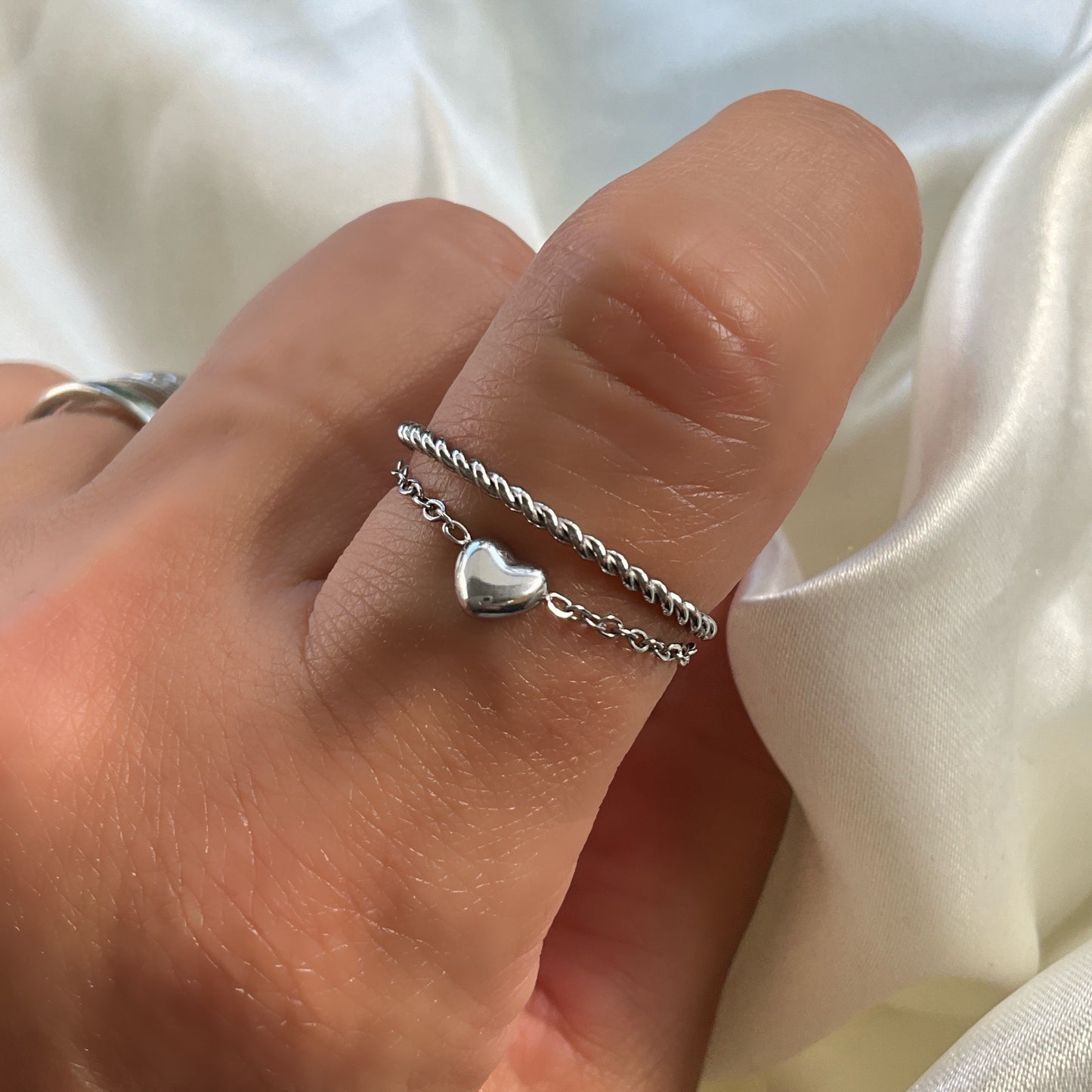 Anello Doppio&Cuore
